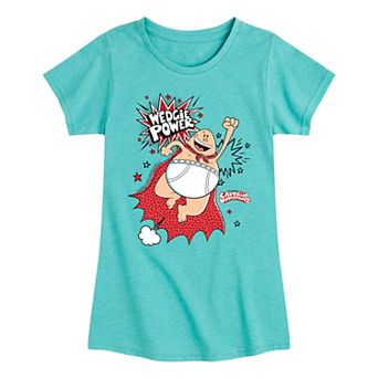 Girls 7-16 Captain Underpants Wedgie Power Graphic Tee