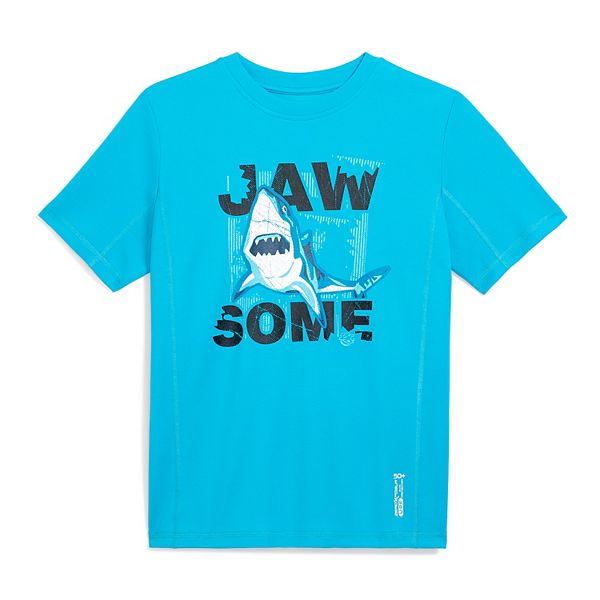 Boys 4-20 ZeroXposur Shark Graphic Sun Protection Top - Hawaii (M 5-6)