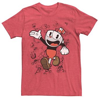 Men's Cuphead Character Sketches Graphic Tee