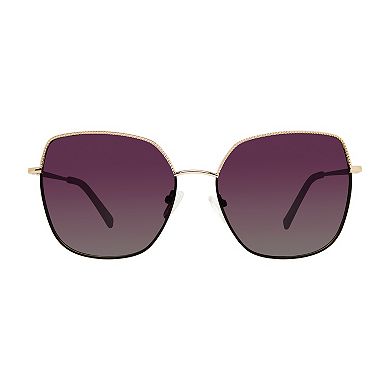 Women's PRIVE REVAUX SM100880 Bellview Square Polarized Sunglasses 