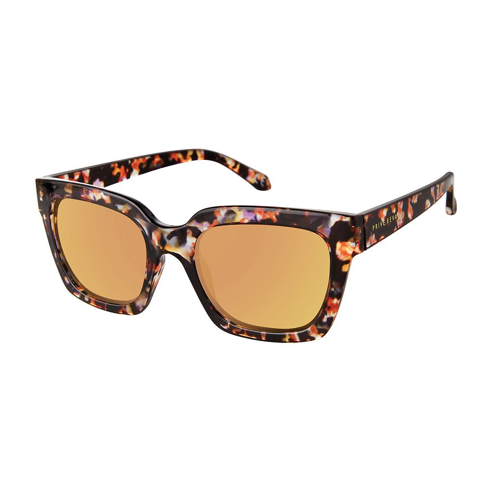 Women's PRIVE REVAUX Island Way 54mm Square Polarized Sunglasses