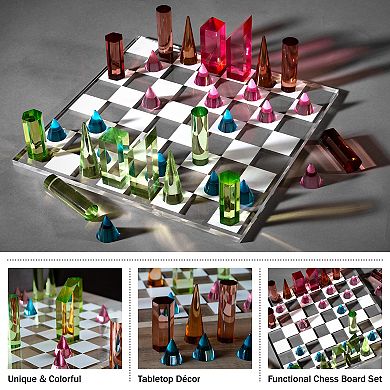 Trademark Games Modern Acrylic Chess Set