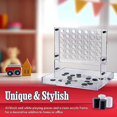 Trademark Games 4-In-A-Row Game - Black and White