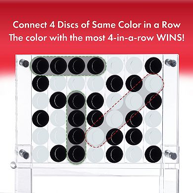 Trademark Games 4-In-A-Row Game - Black and White