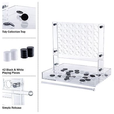 Trademark Games 4-In-A-Row Game - Black and White