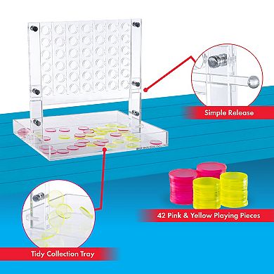 Trademark Games 4-In-A-Row Game - Pink and Yellow