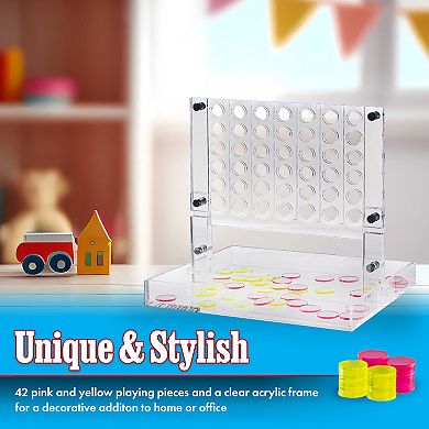 Trademark Games 4-In-A-Row Game - Pink and Yellow