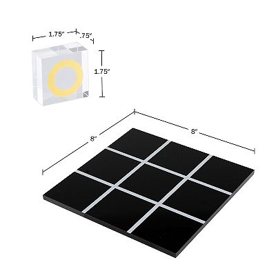 Trademark Games Acrylic Tic-Tac-Toe Game Set