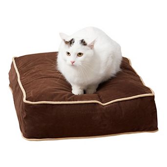 Happy Hounds Willow Sherpa Rectangle Pillow Cat Bed