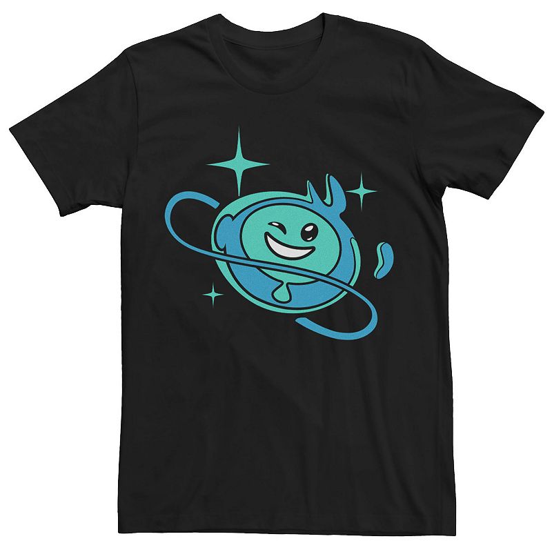 UPC 197165345418 product image for Men's Fortnite Planet Rippley Winking Graphic Tee, Size: Medium, Black | upcitemdb.com