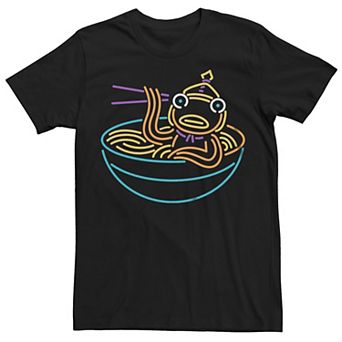 Men's Fortnite Fishstick Ramen Bowl Neon Graphic Tee