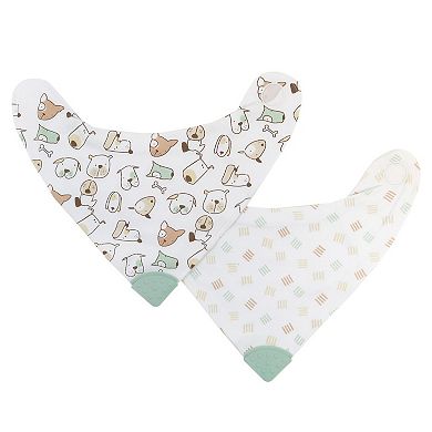 Baby Treasures 2-Pack Teether Bandana Bibs