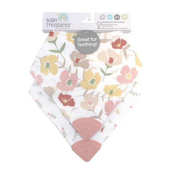 Baby Treasures 2Pack Teether Bandana Bibs
