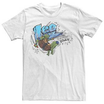 Men's TMNT Mutant Mayhem Leo Turtle Power Graphic Tee
