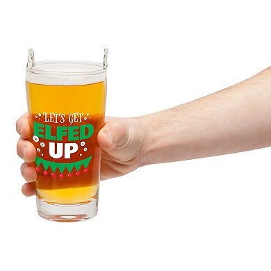 BigMouth Inc. "Let's Get Elfed Up" Beer Glass