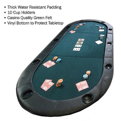 Trademark Global Poker Foldable Poker Table