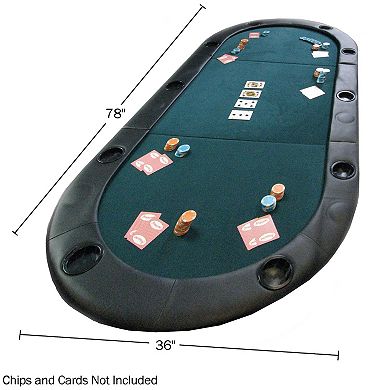 Trademark Global Poker Foldable Poker Table