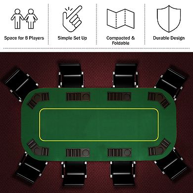 Trademark Poker 80-in. Folding Poker Table Top