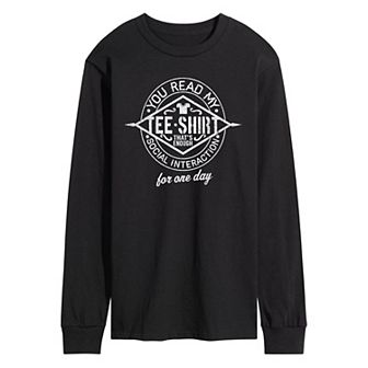 Men's You Read My Tee Shirt Long Sleeve Tee