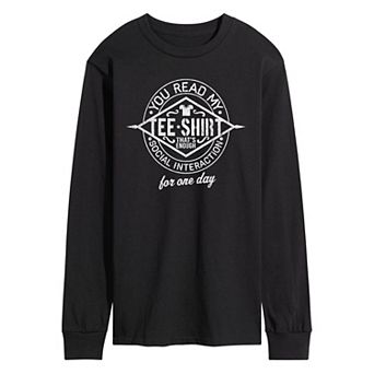 Men's You Read My Tee Shirt Long Sleeve Tee