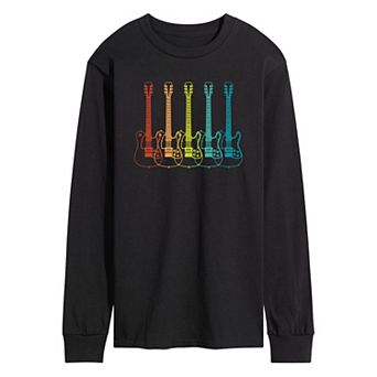 Men's Guitar Lineup Long Sleeve Tee