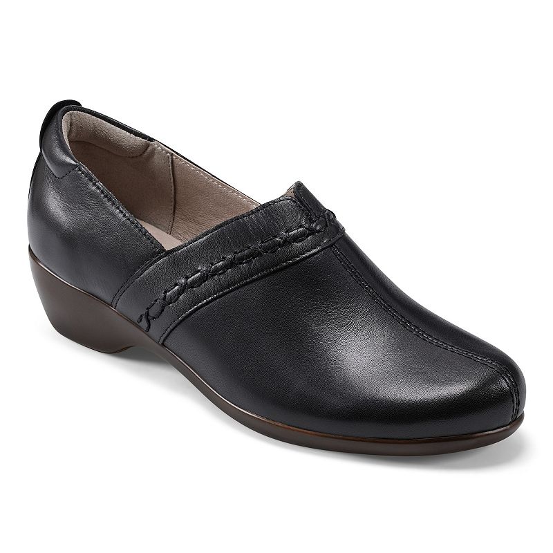 Easy Spirit Dolores Women's Slip-On Shoes, Size: 11, Black Leather