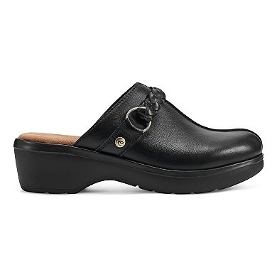 Easy Spirit Penelope Women's Braided Strap Leather Clogs