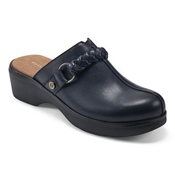 Easy Spirit Penelope Women's Braided Strap Leather Clogs