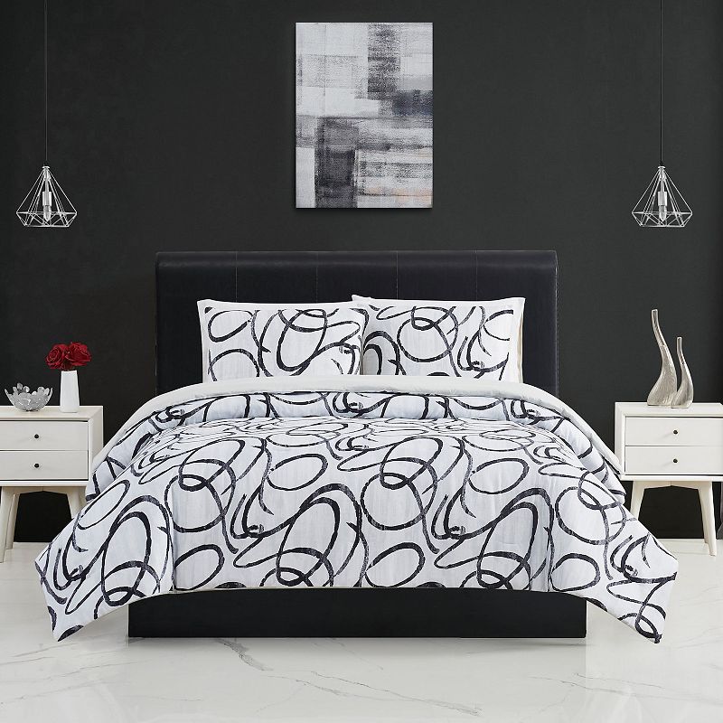 82515061 Christian Siriano New York Mimic 3-Piece Duvet Cov sku 82515061