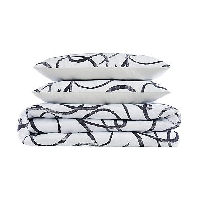 Christian Siriano New York Mimic 3-Piece Duvet Cover Set