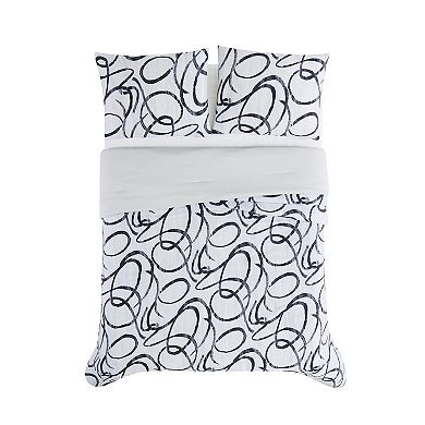 Christian Siriano New York Mimic 3-Piece Duvet Cover Set