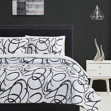 Christian Siriano New York Mimic 3-Piece Duvet Cover Set