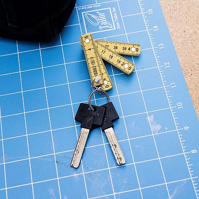 Kikkerland Mini Folding Ruler Keyring