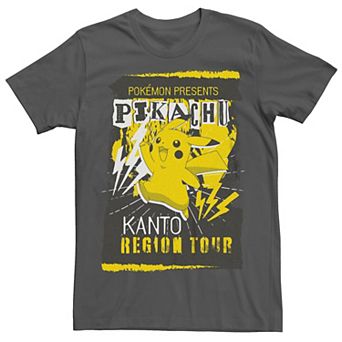 Men's Pokémon Pikachu Kanto Region Tour Flyer Tee