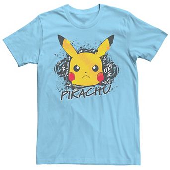 Men's Pokémon Angry Pikachu Electrifying Graffiti Tee