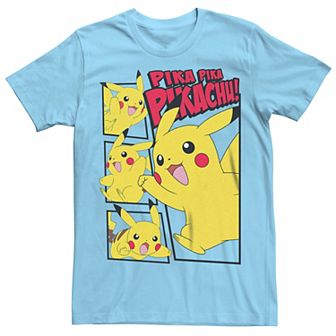 Men's Pokémon Pikachu Many Poses Tee