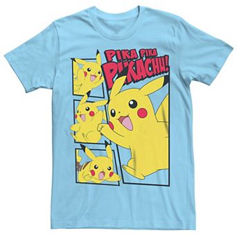 Men's Pokémon Pikachu Many Poses Tee