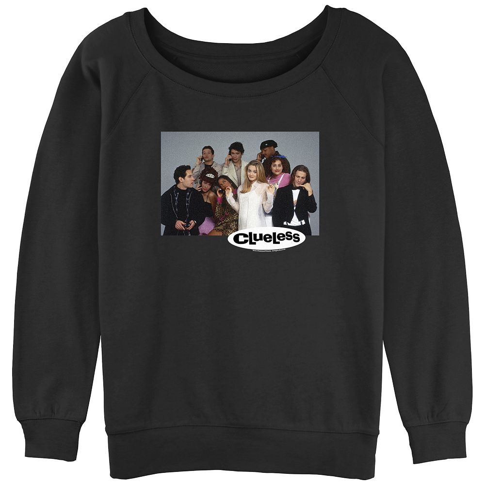Juniors' Clueless Group Shot Movie Frame Slouchy Graphic Sweatshirt