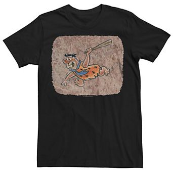 Men's The Flintstones Fred Rock Painting Graphic Tee