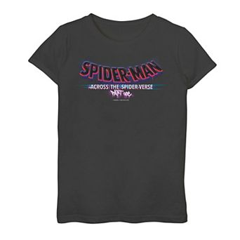 Girls 7-16 Marvel Spider-Man Across The Spider Verse Part One Title Graphic Tee