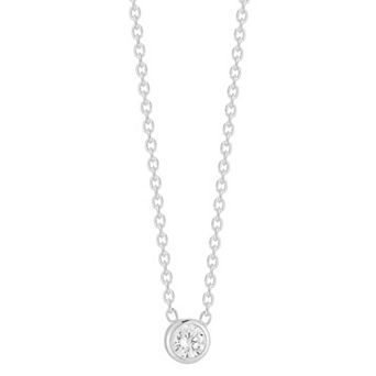 Sunkissed Sterling Sterling Silver Cubic Zirconia Stone Necklace
