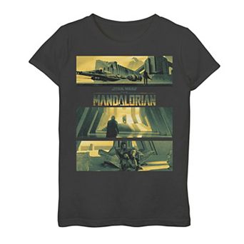 Girls 7-16 Star Wars The Mandalorian Castle And Throne Graphic Tee