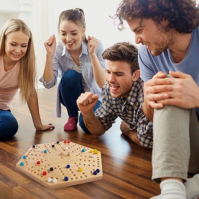 Hey! Play! 6-Player Wooden Strategic Thinking Game