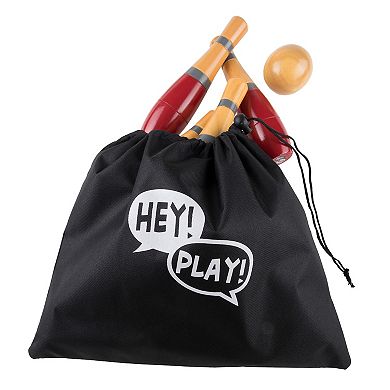 Hey! Play! Indoor and Outdoor Red Bowling Set