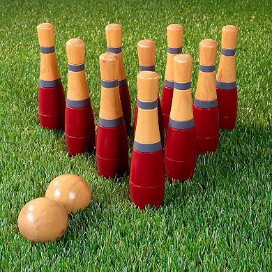Hey! Play! Indoor and Outdoor Red Bowling Set