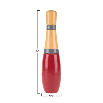 Hey! Play! Indoor and Outdoor Red Bowling Set