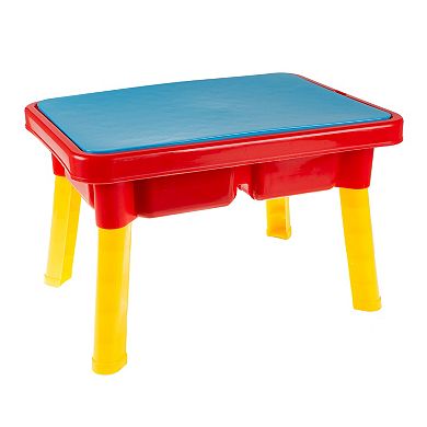 Hey! Play! Sand or Water Table with Lid and Toys