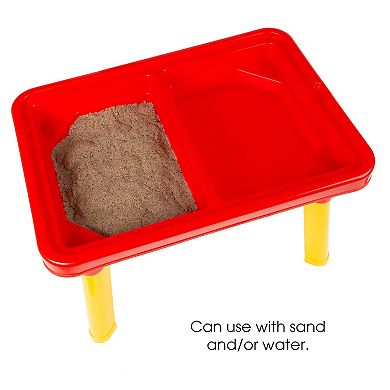 Hey! Play! Sand or Water Table with Lid and Toys