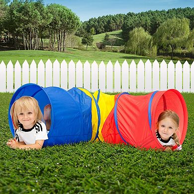 Hey! Play! 4-Way Kids Tunnel with Carry Bag