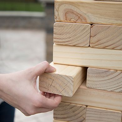 Hey! Play! Giant Wooden Stacking Blocks Game